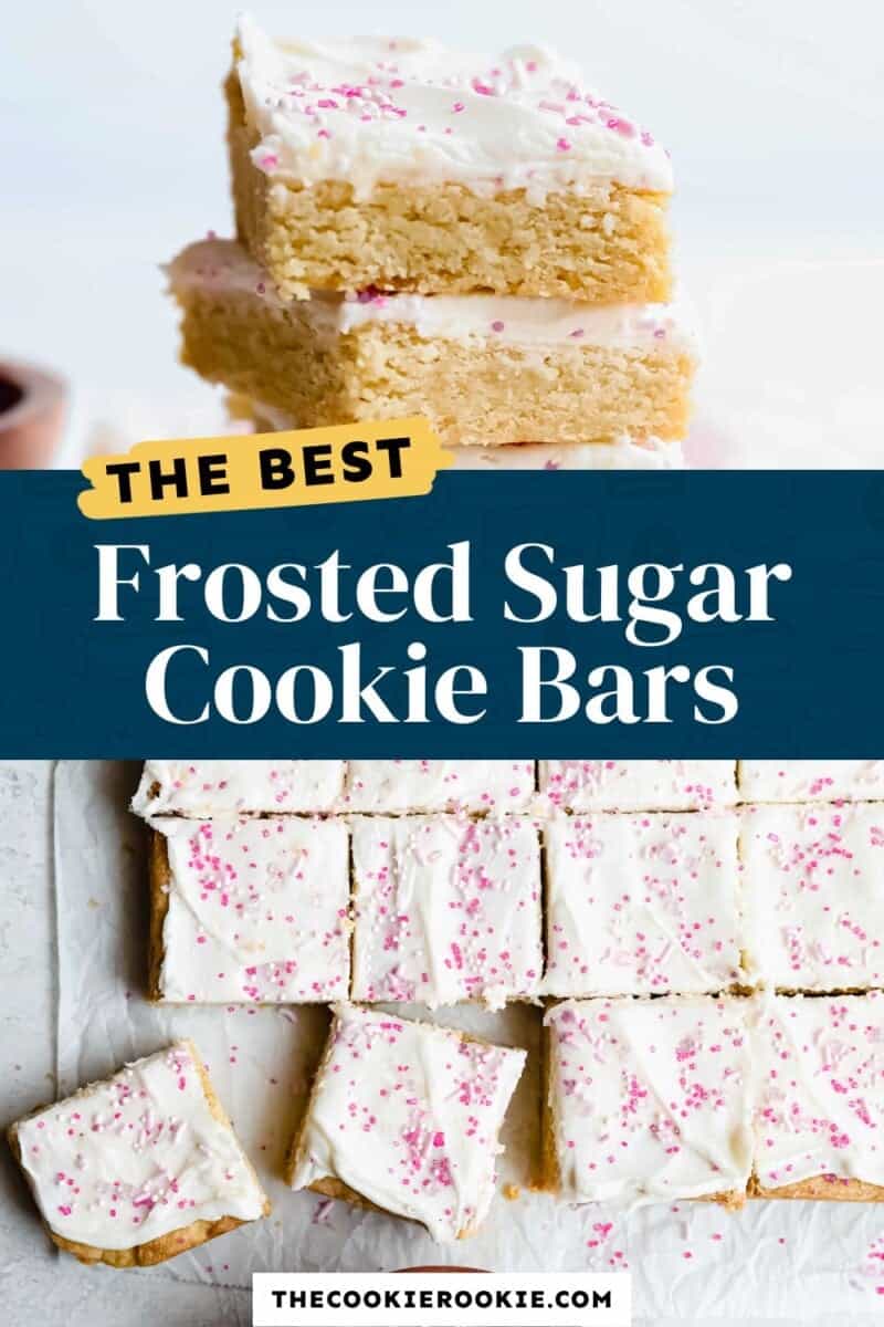 The best frosted sugar cookie bars.