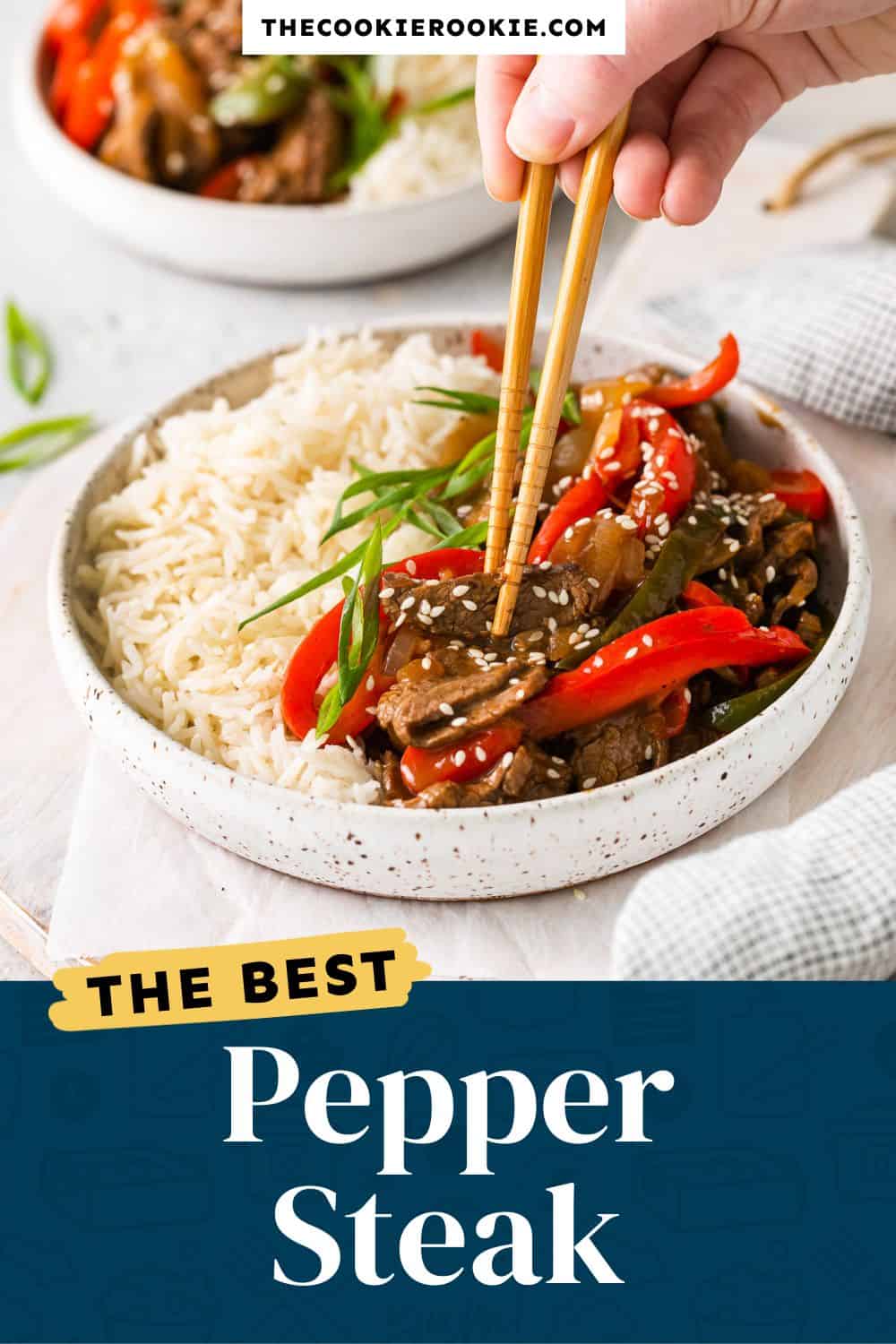 Pepper Steak Recipe - The Cookie Rookie®