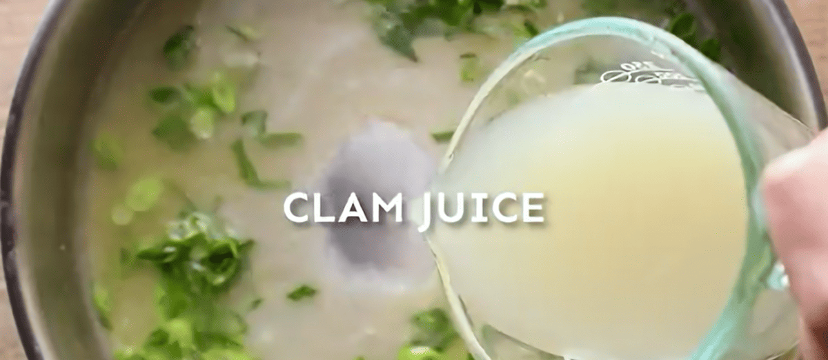 Adding liquid to the aromatics. 