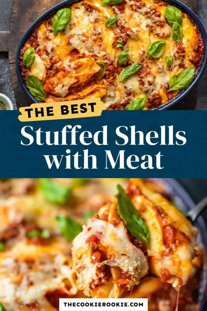 The best stuffed shells with meat.