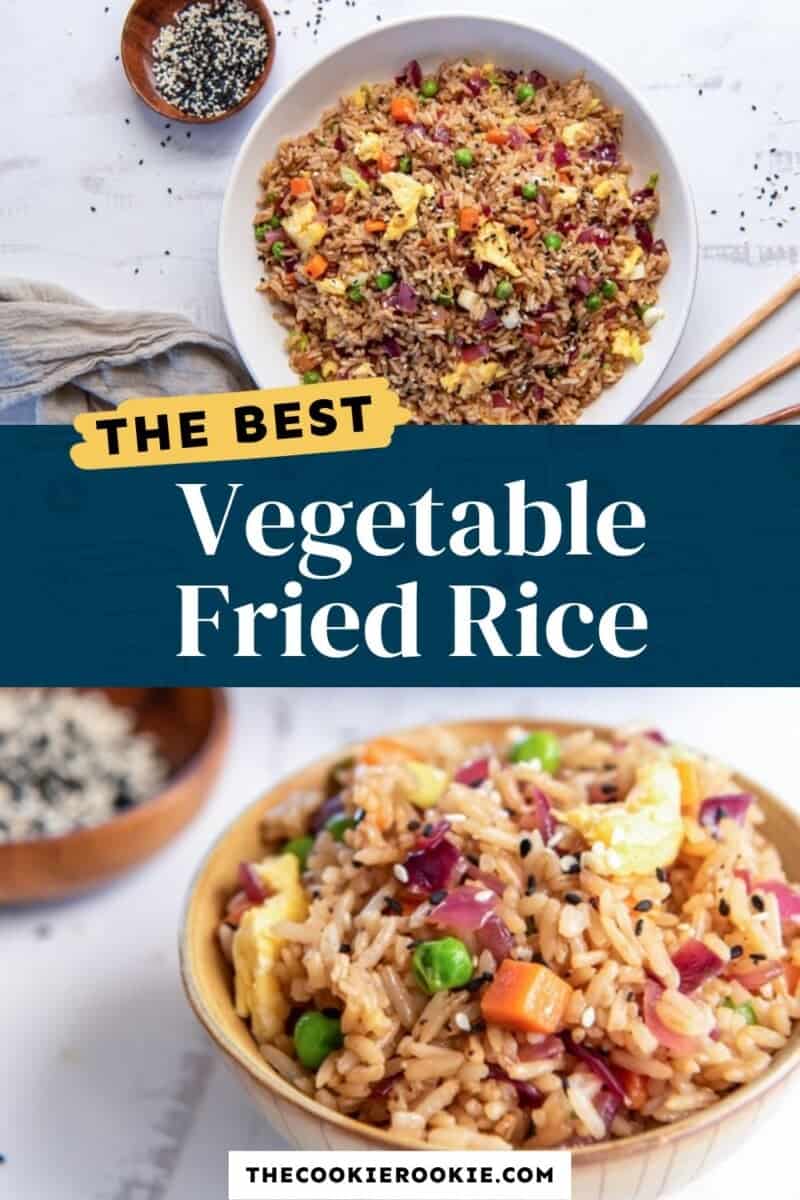 The best vegetable fried rice.