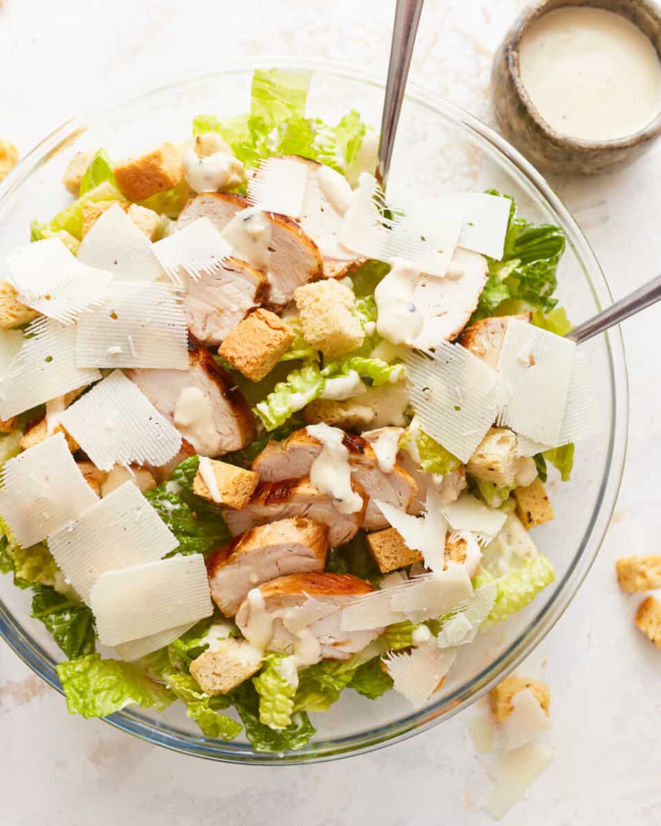 Chicken Caesar Salad Recipe - The Cookie Rookie®