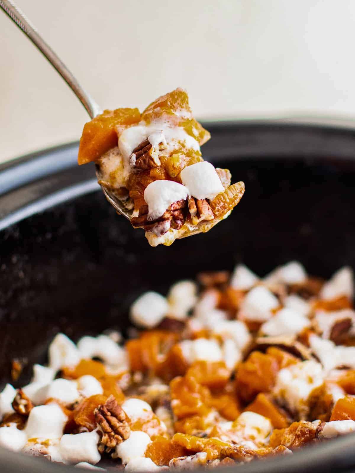 Crockpot Sweet Potato Casserole Recipe - The Cookie Rookie®