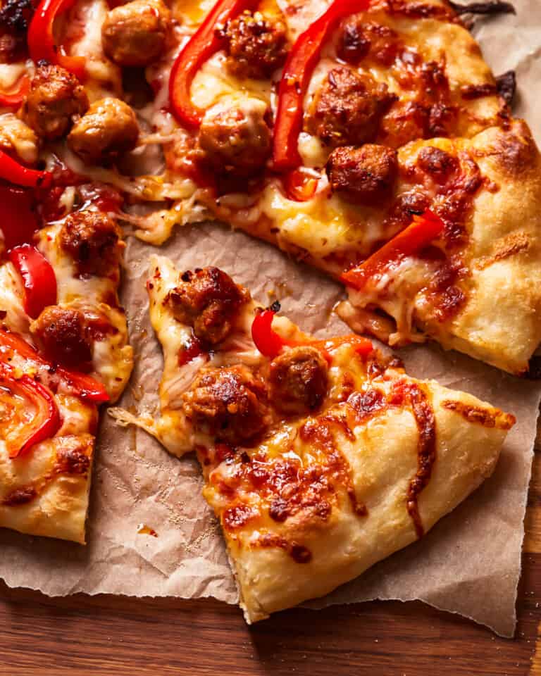 Sausage Pizza Recipe - The Cookie Rookie®