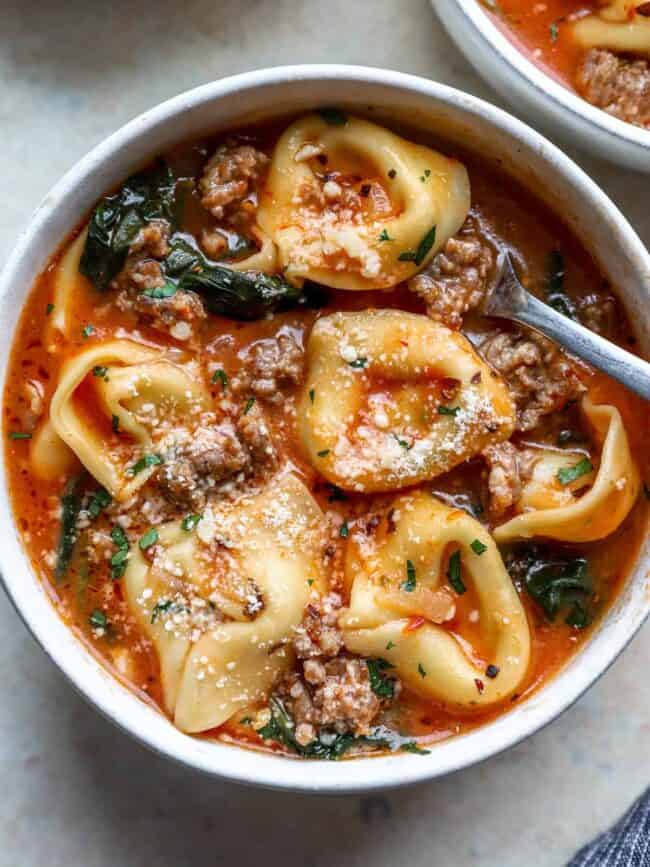 Tortellini Soup Recipe - The Cookie Rookie®
