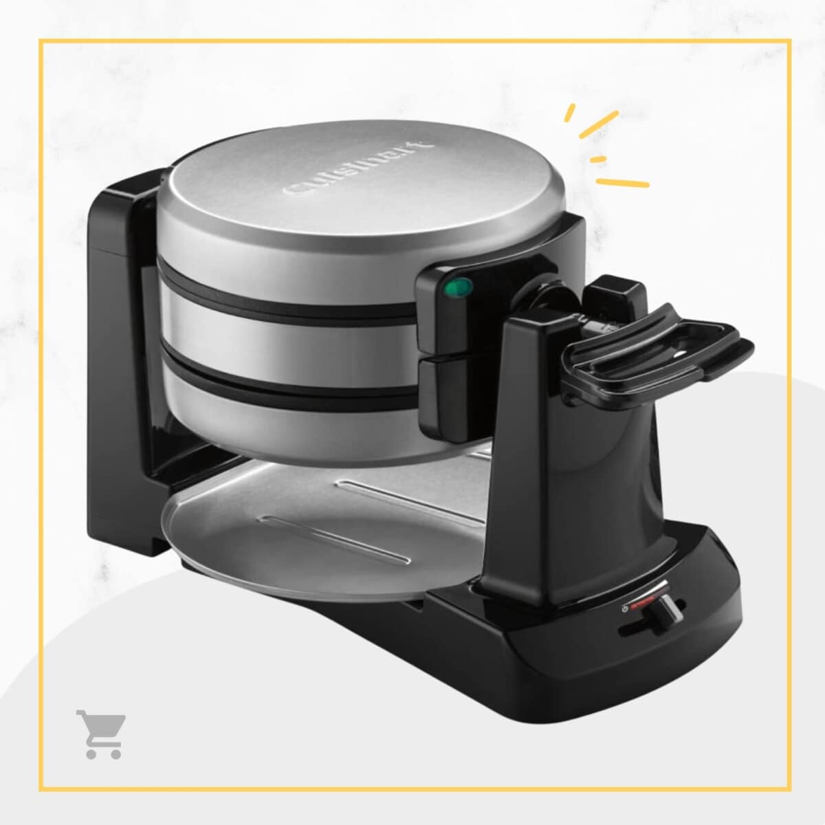 An image of a waffle maker on a white background.