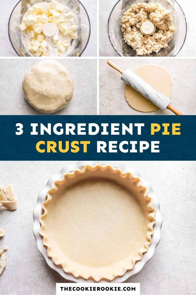 3 ingredient pie crust recipe.