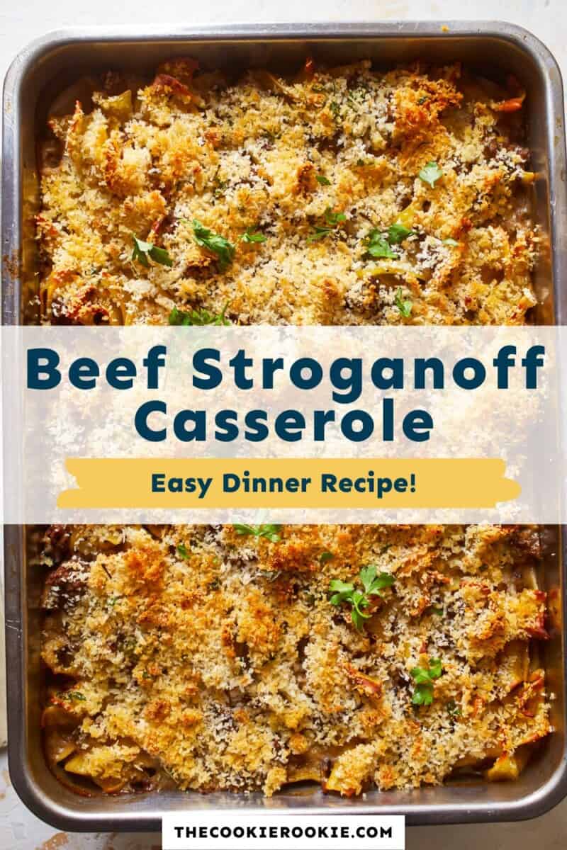 Beef Stroganoff Casserole Recipe - The Cookie Rookie®