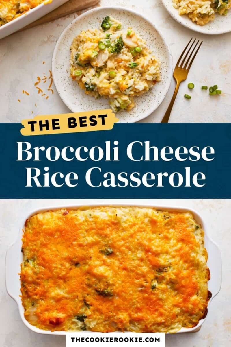 The best broccoli cheese rice casserole.