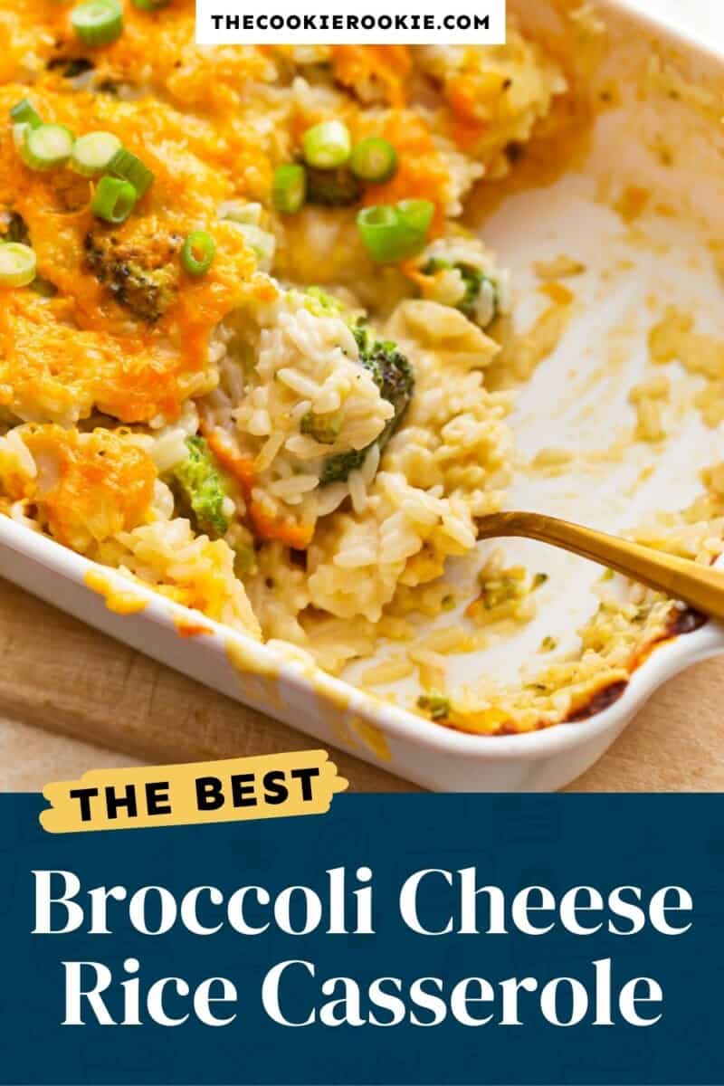 The best broccoli cheese rice casserole.