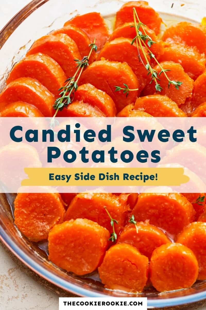 Candied sweet potatoes easy side dish recipe.