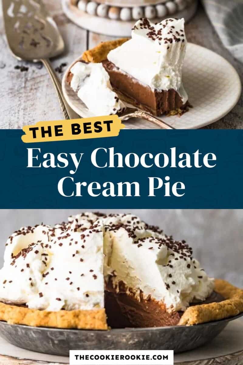 The best easy chocolate cream pie.