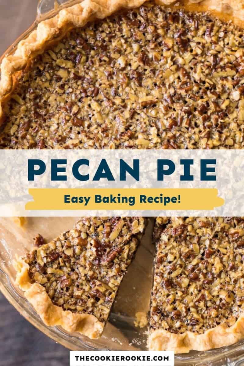 Pecan pie easy baking recipe.