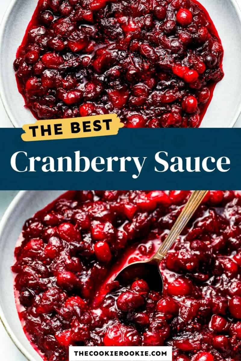 The best cranberry sauce.