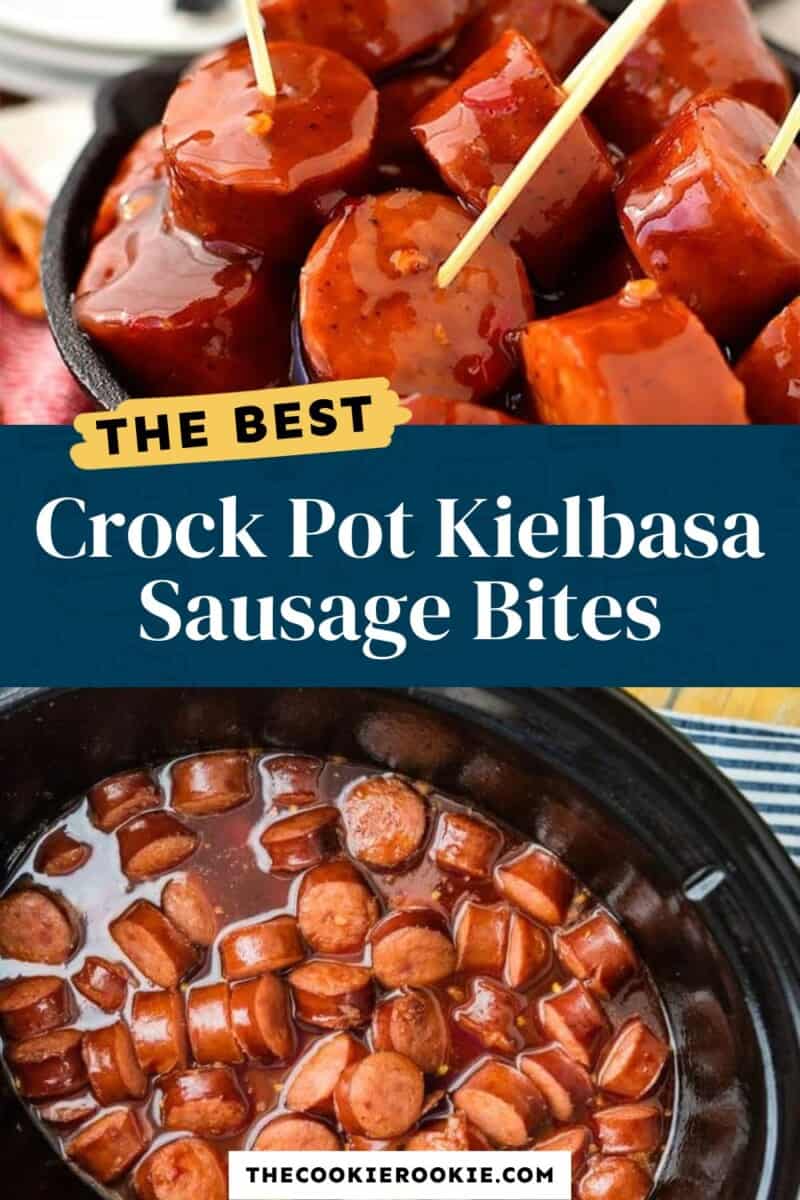 The best crock pot kielbasa sausage bites.