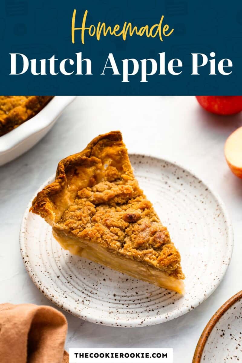 Homemade dutch apple pie.
