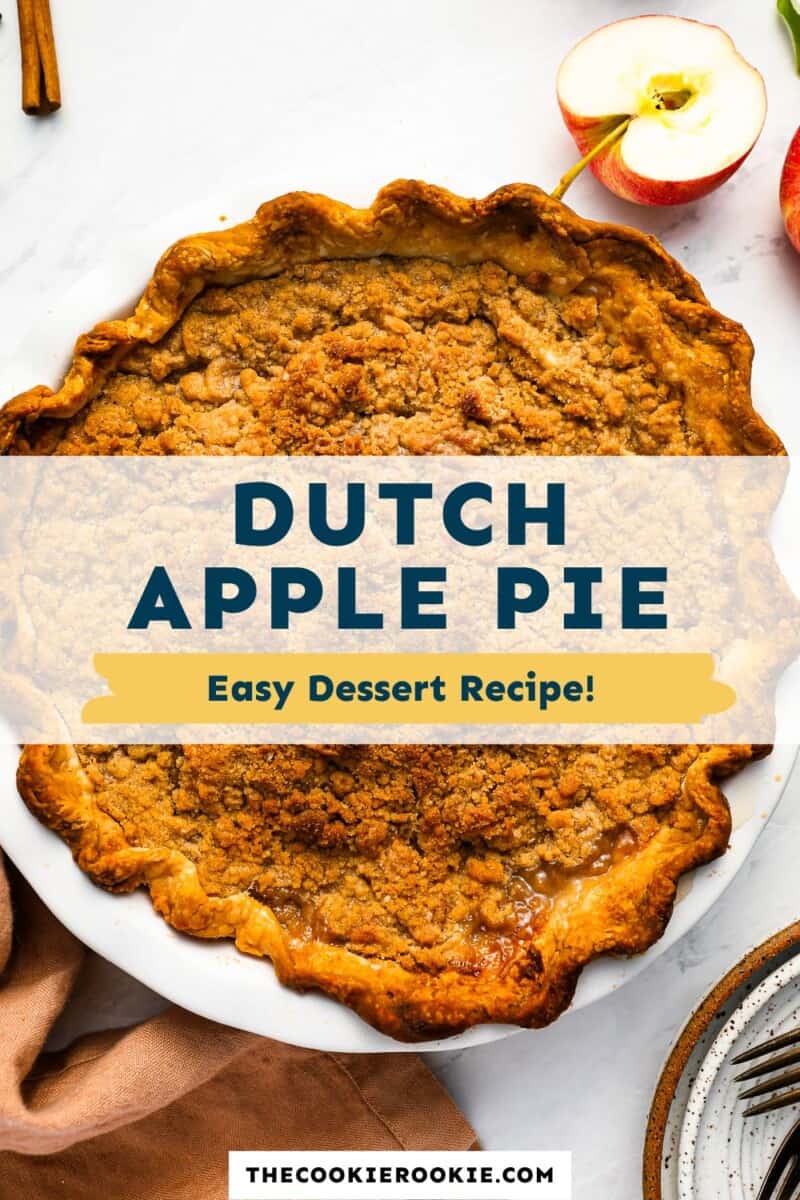 Dutch apple pie easy dessert recipe.