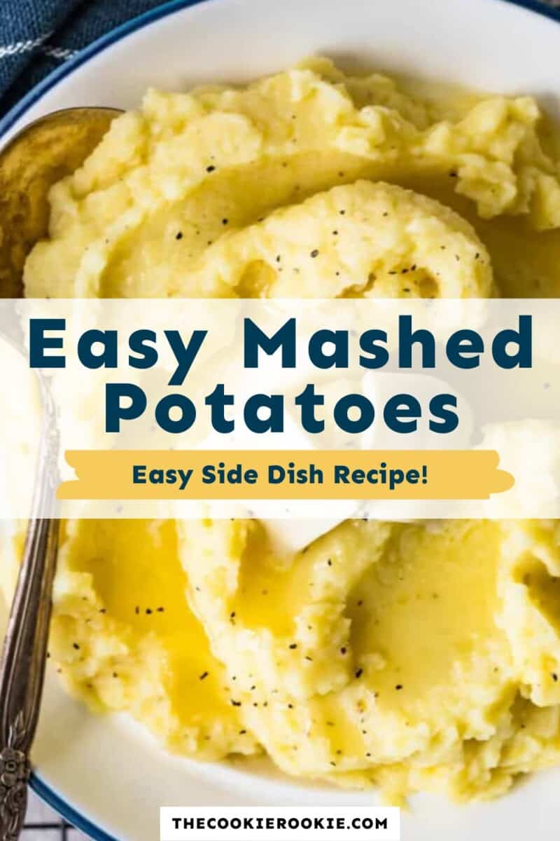 Easy mashed potatoes easy side dish recipe.