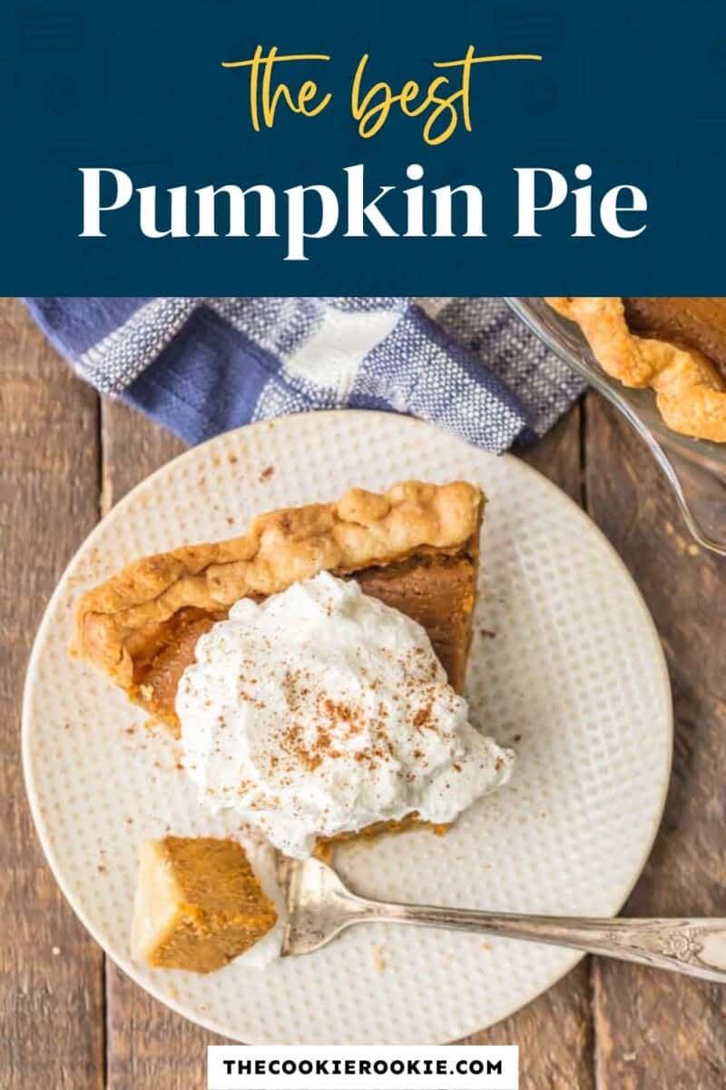 The best pumpkin pie with whipped cream on a plate.