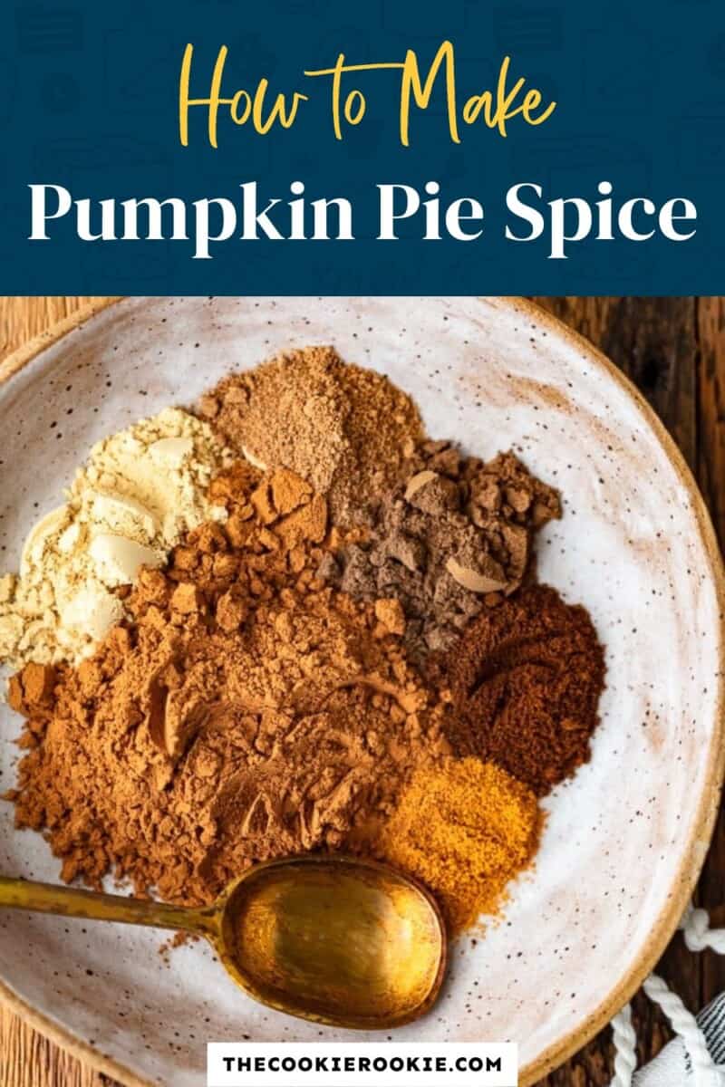 How to make pumpkin pie spice.