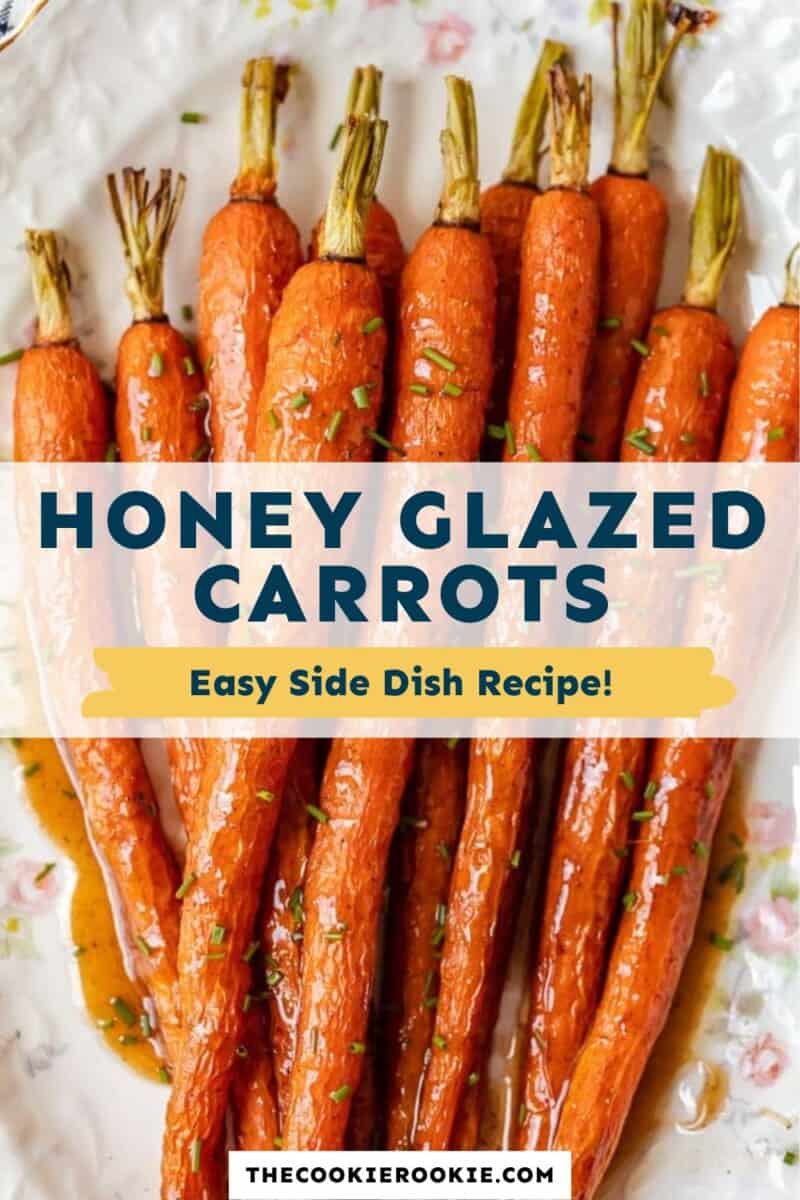 Honey glazed carrots easy side dish recipe.