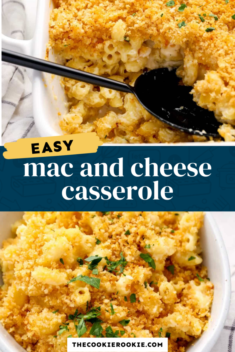 Simple mac and cheese casserole.