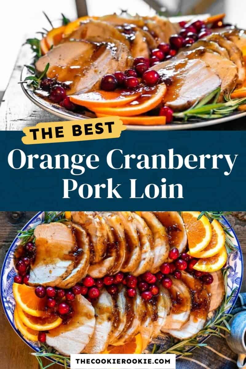 The best orange cranberry pork loin.