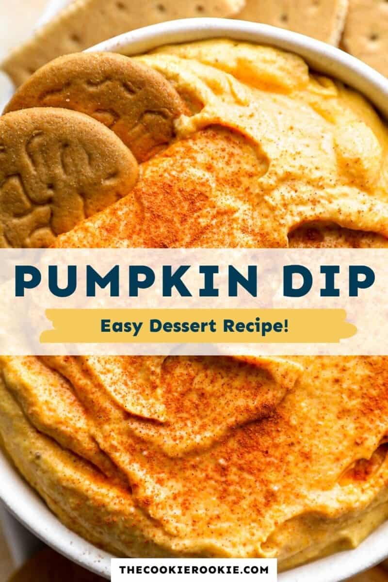 Pumpkin dip in a bowl with crackers.