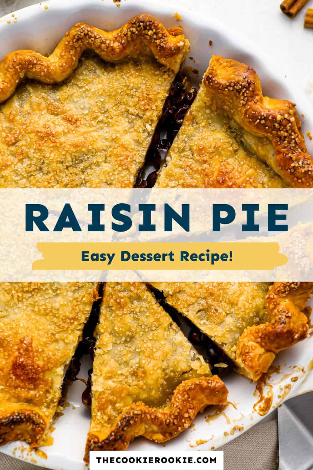 Raisin Pie Recipe The Cookie Rookie®