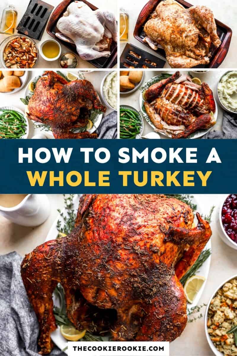How to smoke a whole turkey.