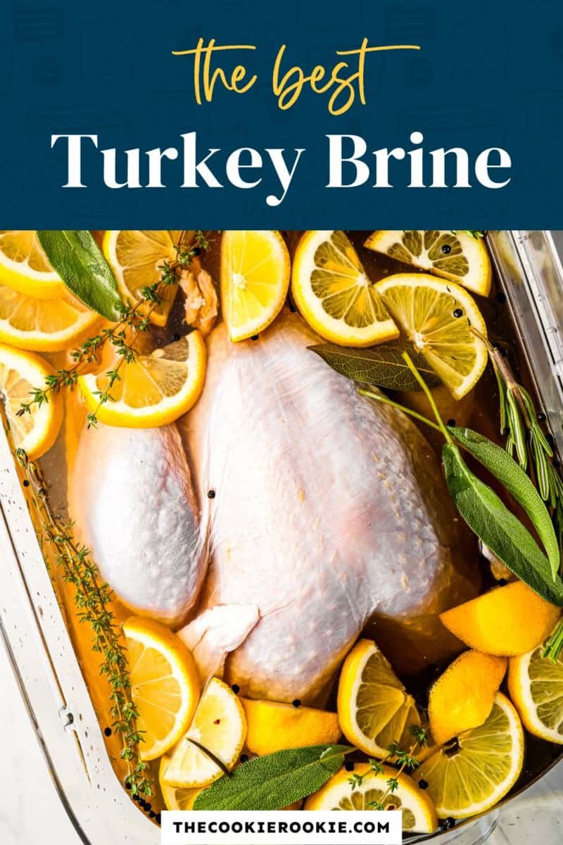 The best turkey brine with lemons and oranges.