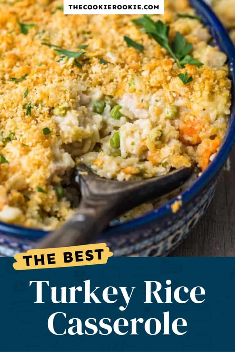 The best turkey rice casserole.