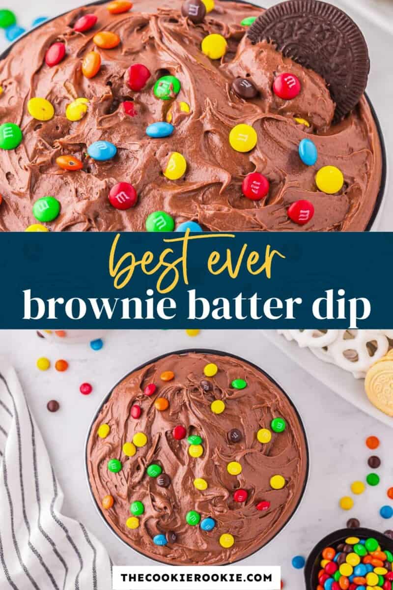 Best ever brownie batter dip.