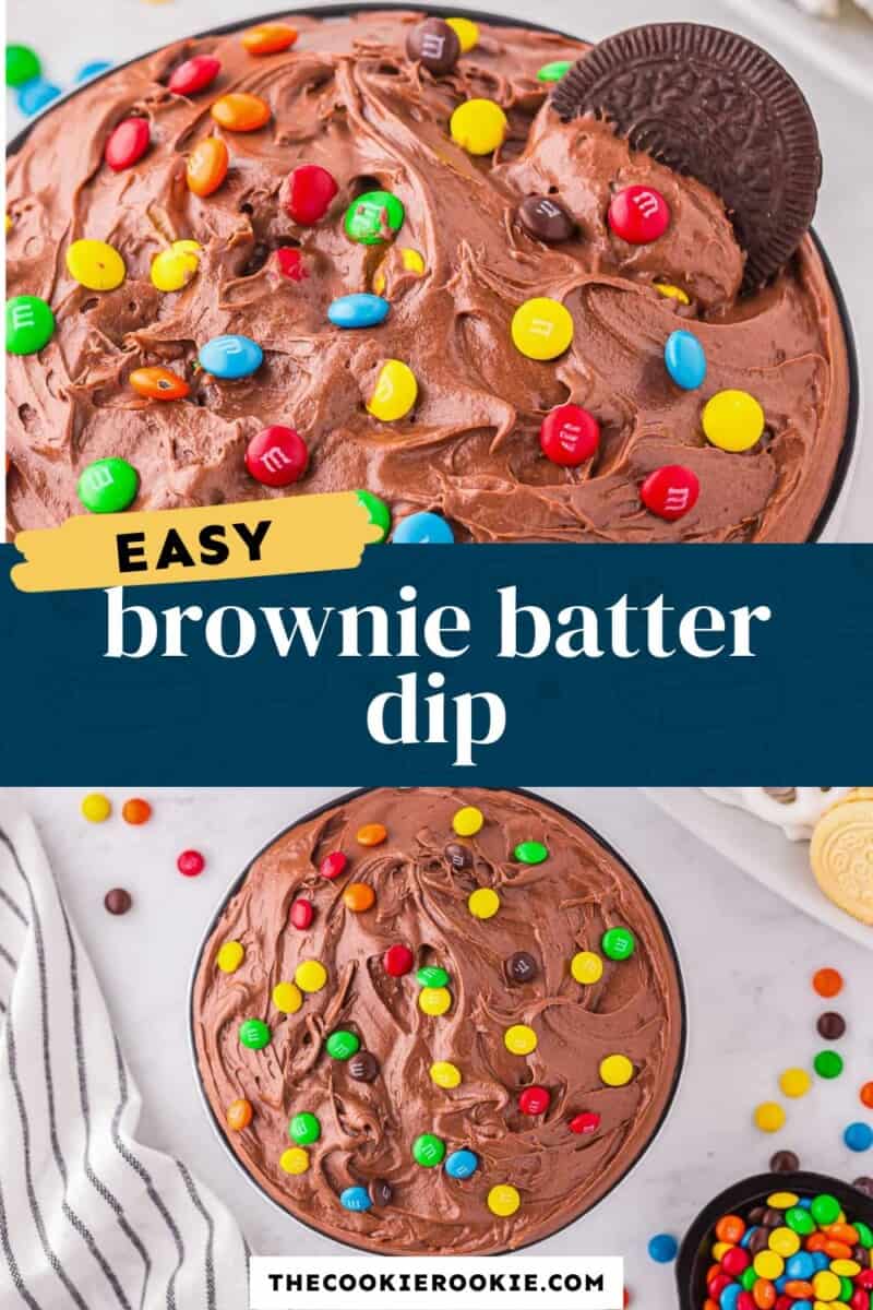 Easy brownie batter dip.