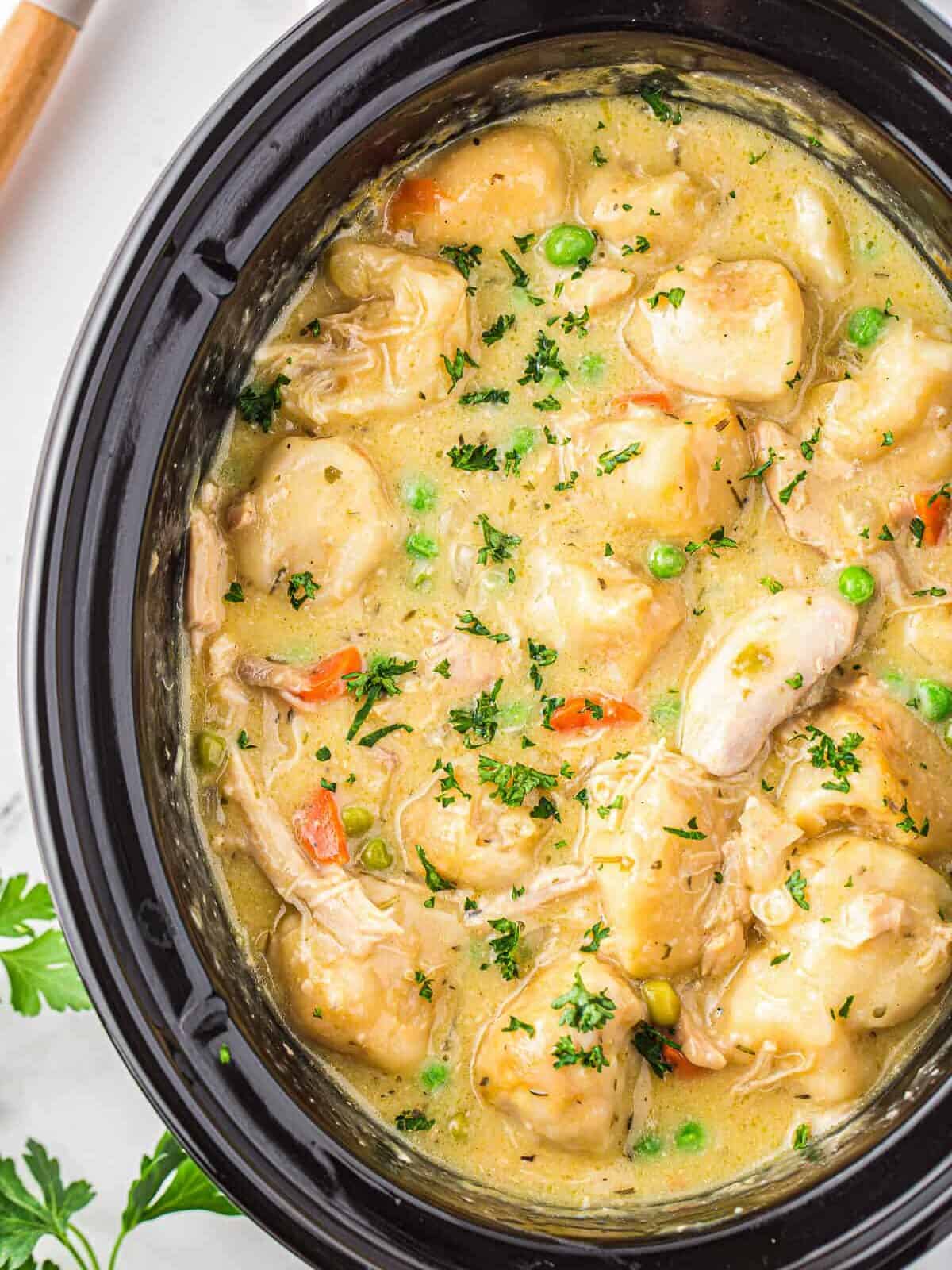 Crock Pot Chicken and Dumplings Recipe–