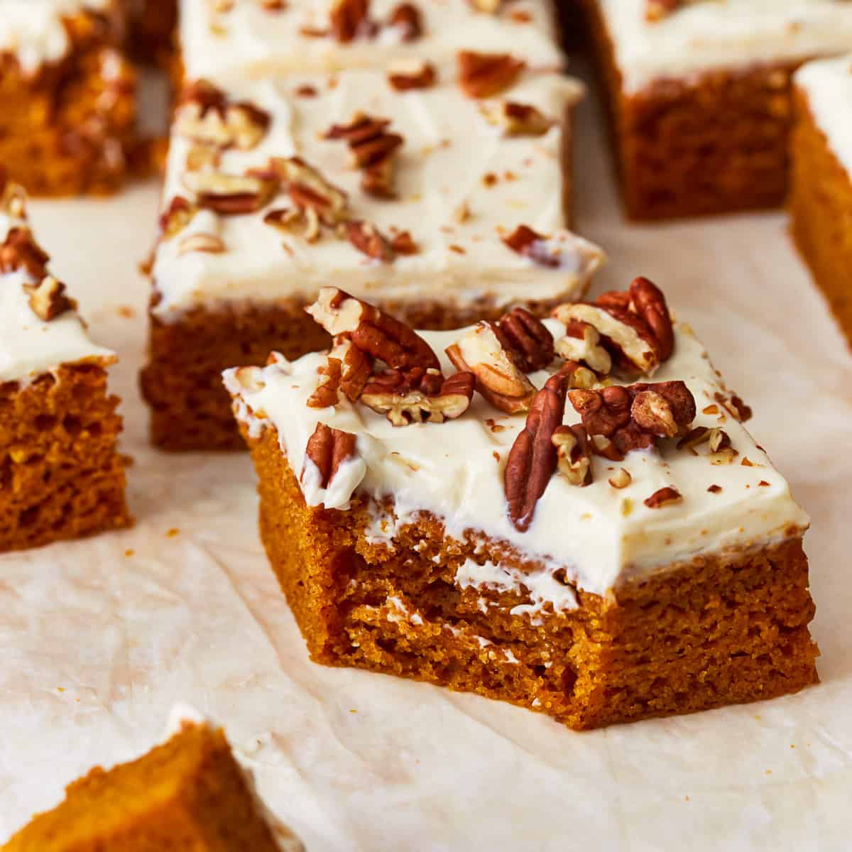 Pumpkin Bars with Cream Cheese Frosting