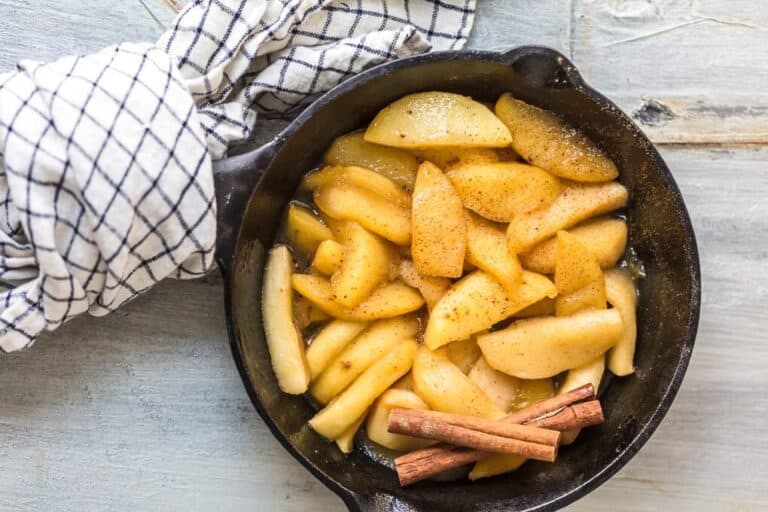 Tasty Fried Apples Recipe on display