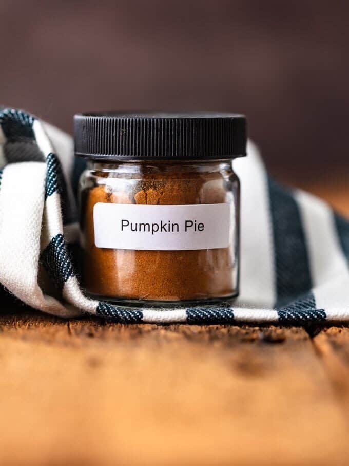 a jar of pumpkin pie spice