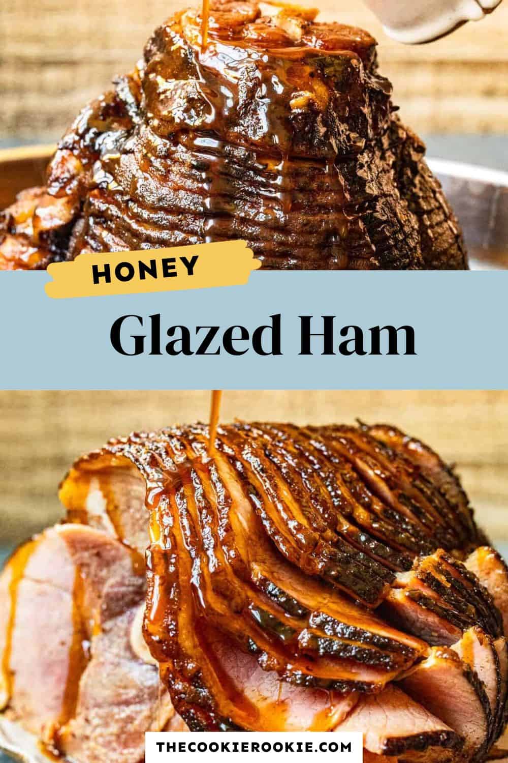 honey glazed ham pin image