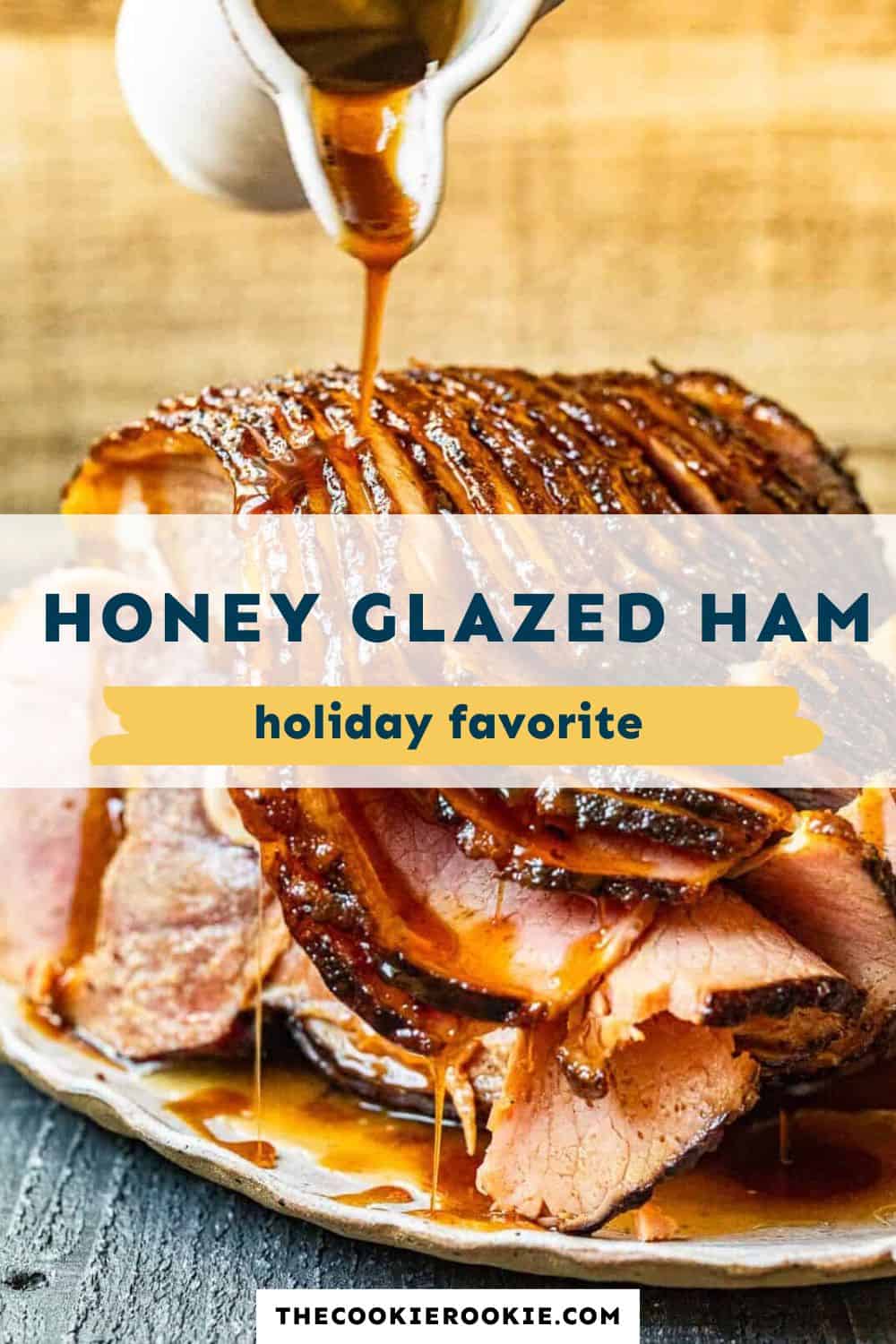 honey glazed ham pin image