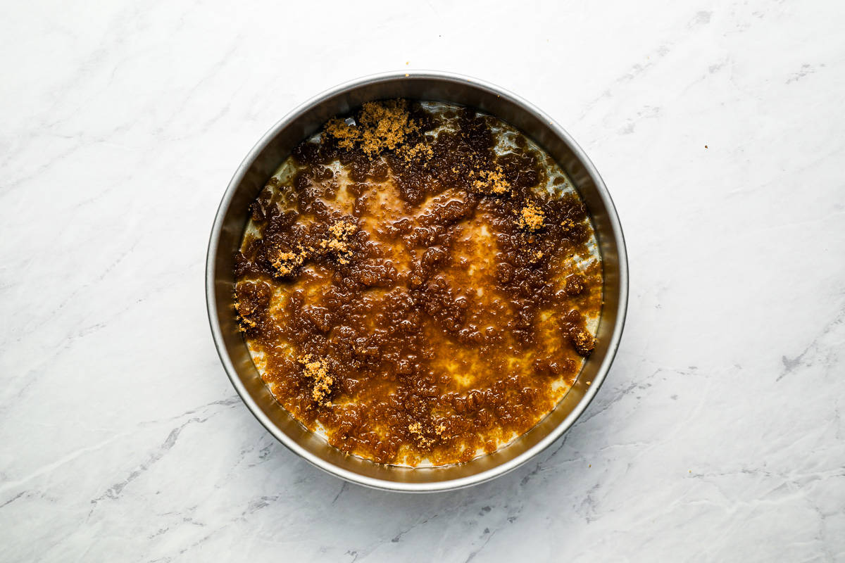 A dish with brown sugar and cinnamon in it.