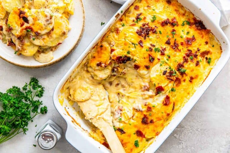Tasty Loaded Scalloped Potatoes on display