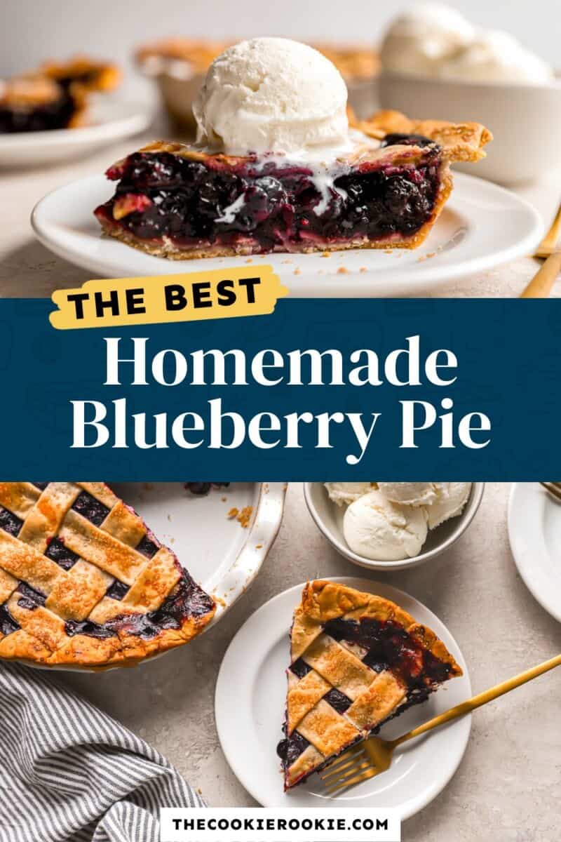 The best homemade blueberry pie.