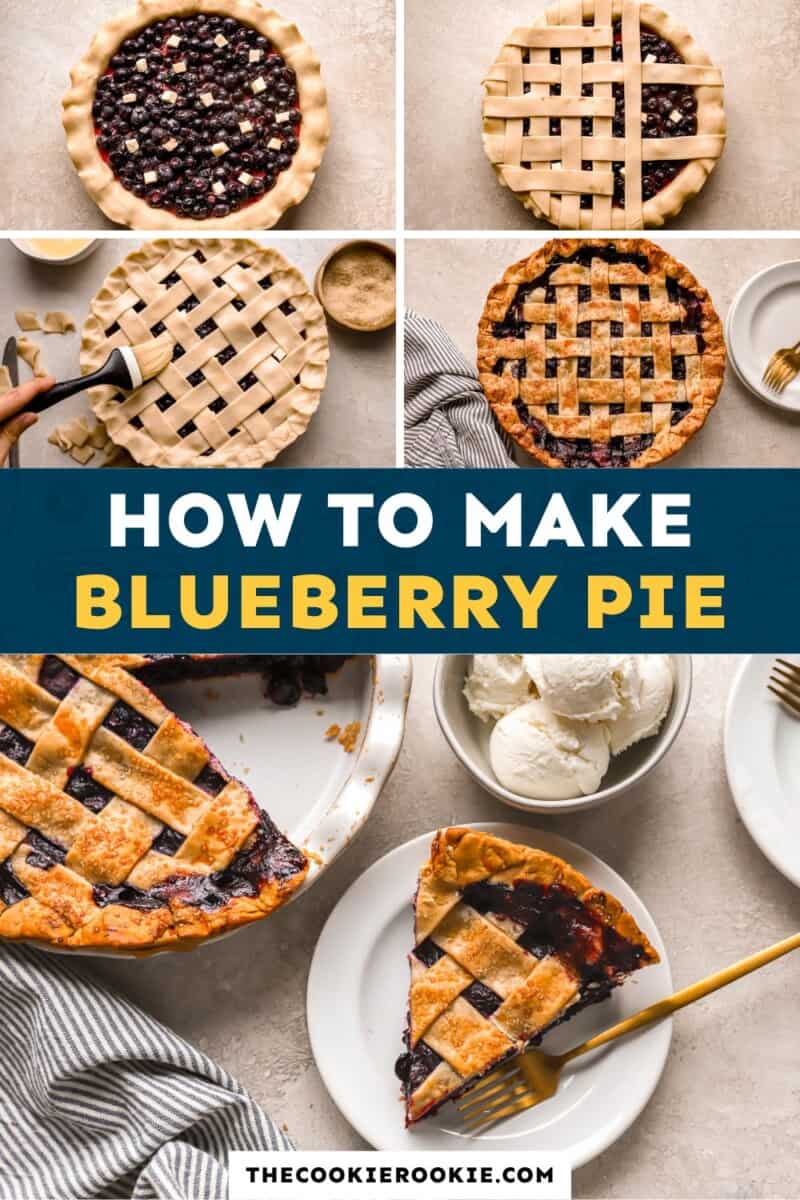 How to make blueberry pie.