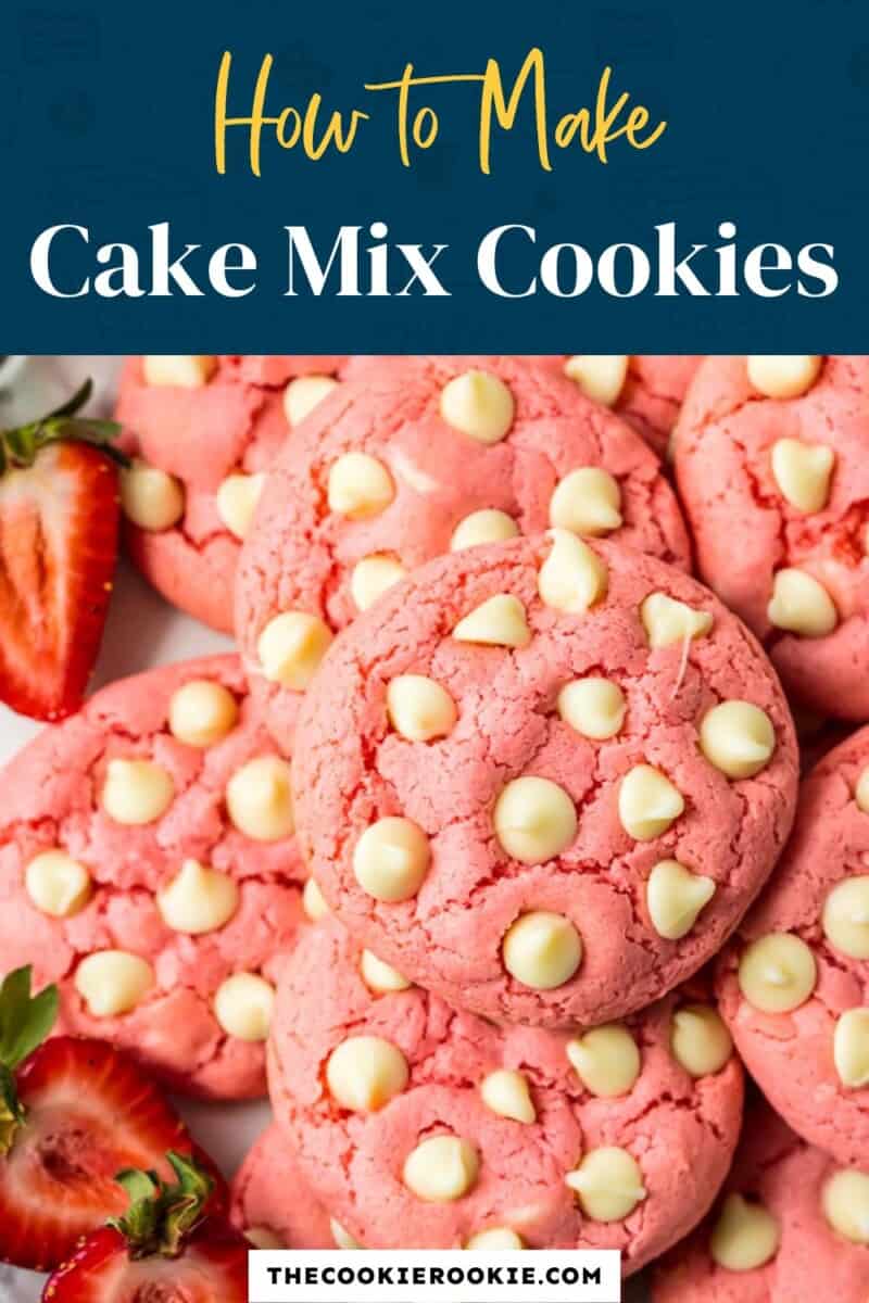 How to make cake mix cookies.