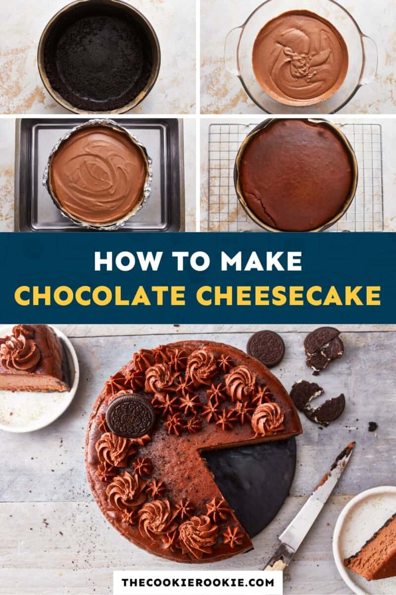 How to make chocolate cheesecake.