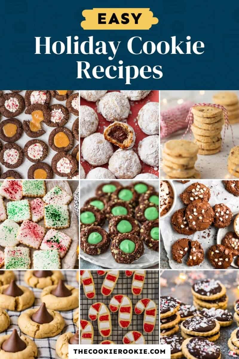 Easy holiday cookie recipes.