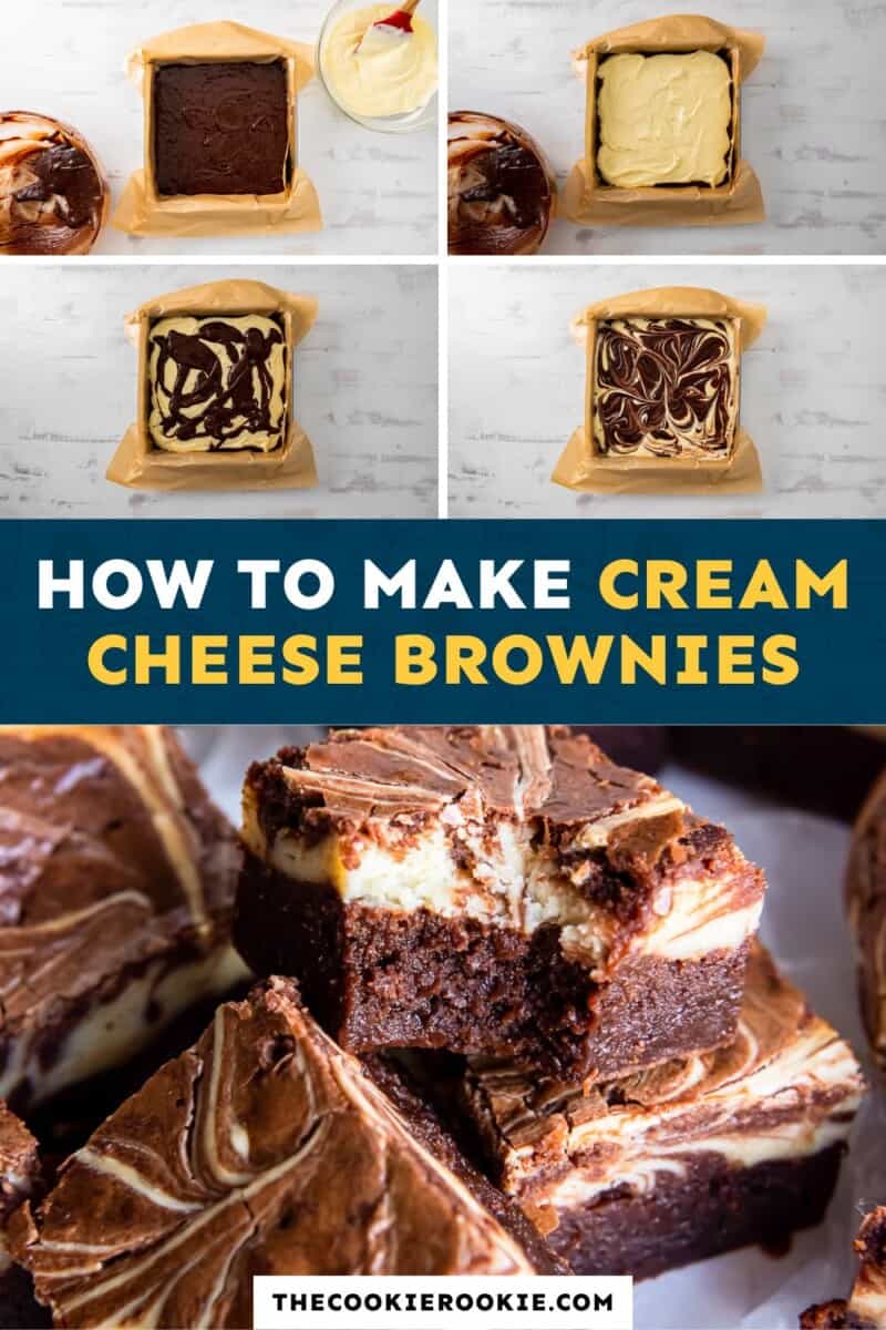How to make cream cheese brownies.