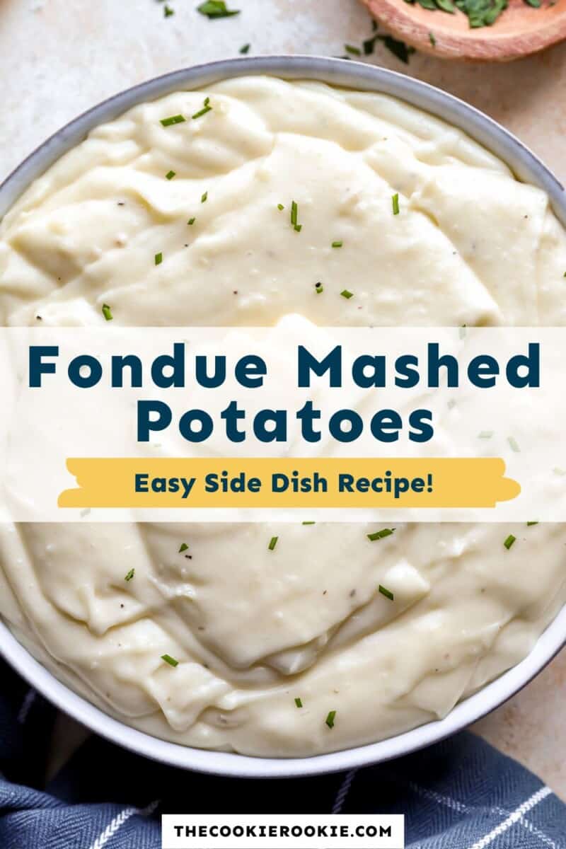 Fondue mashed potatoes easy side dish recipes.
