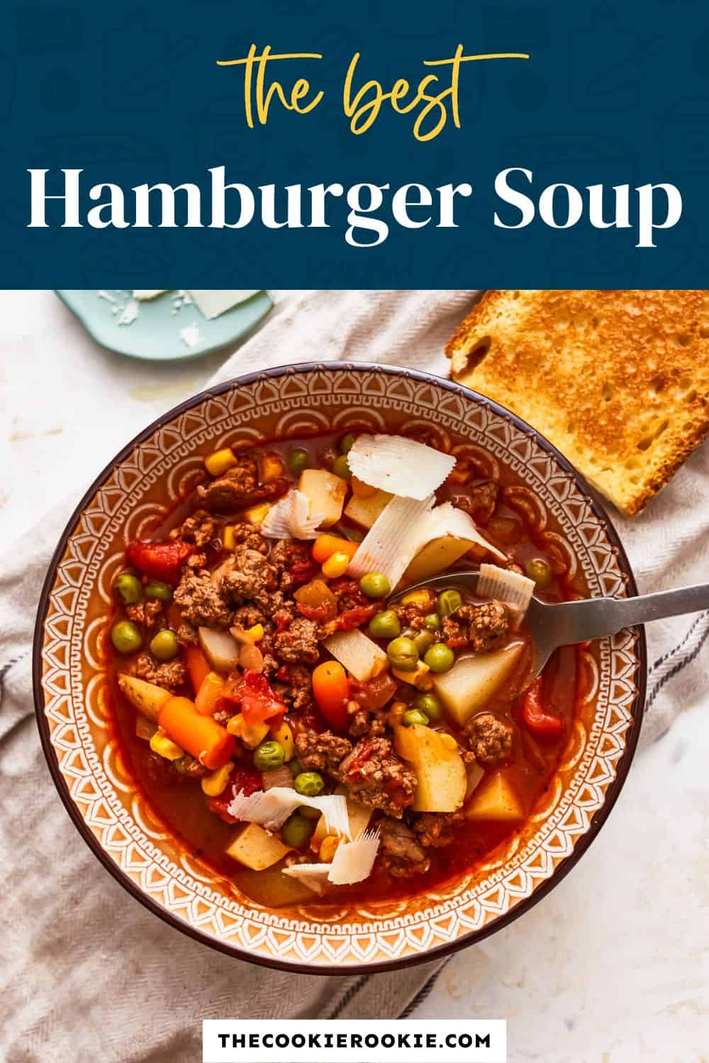 Hamburger Soup Recipe The Cookie Rookie®